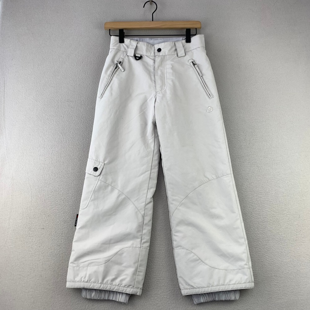Turbine Chia Snow Pants Girls‎ Small White Winter Ski Snowboard Insulated Cargo